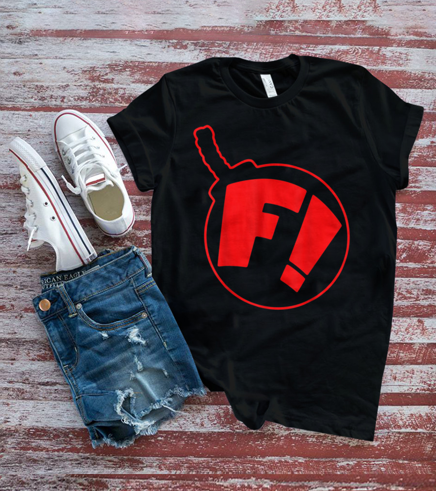 Ferretbomb Classic Red Reverse Logo Bomb Icon F T-Shirt