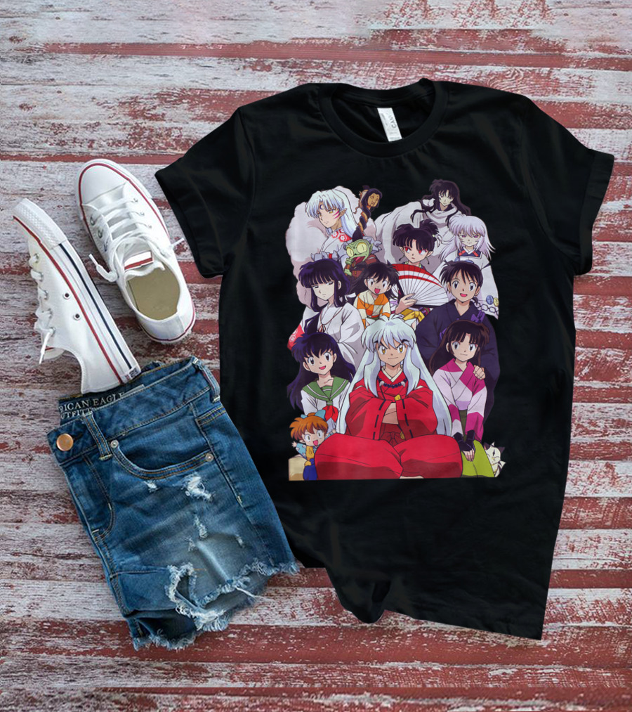 Inuyasha Characters Compilation Japanese Anime Series T-Shirt