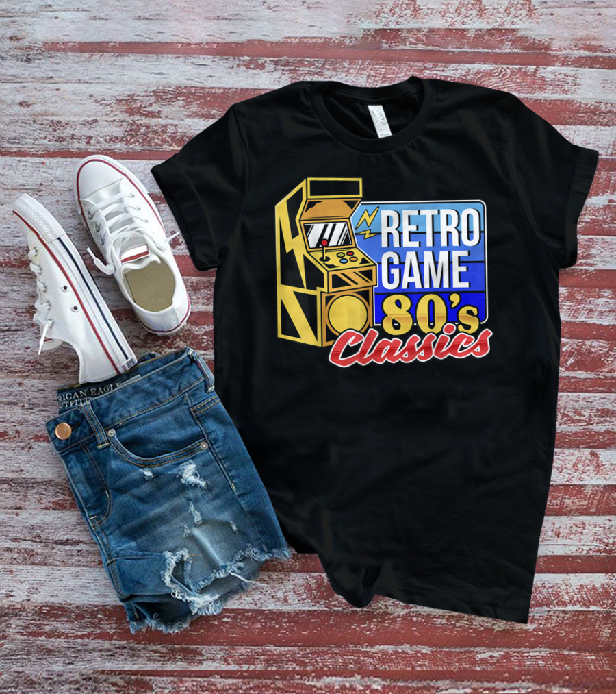 Retro Game 80's Classics Arcade Machine T-Shirt