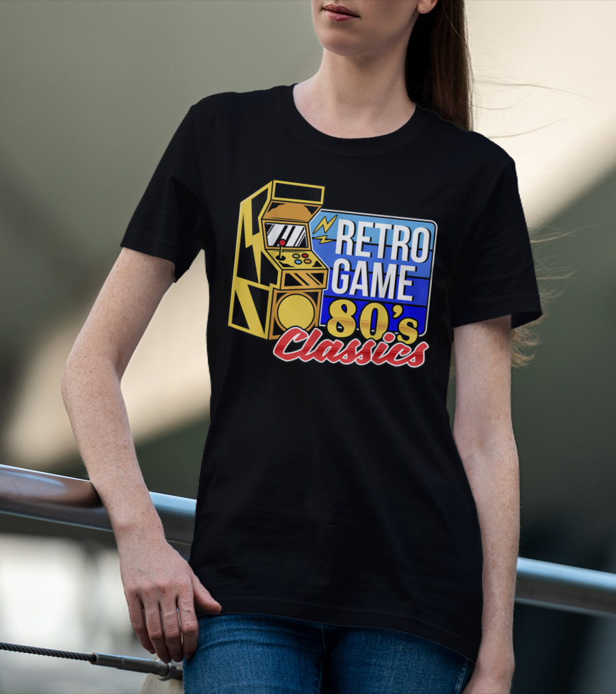 Retro Game 80's Classics Arcade Machine T-Shirt