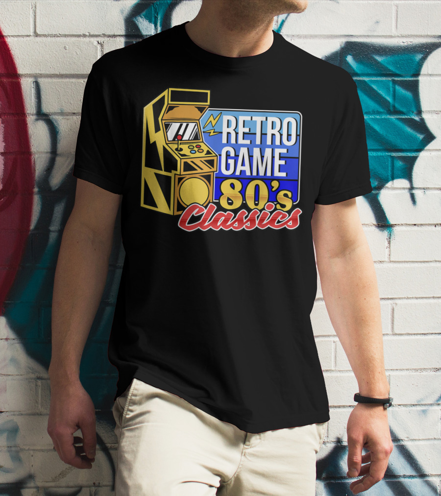 Retro Game 80's Classics Arcade Machine T-Shirt