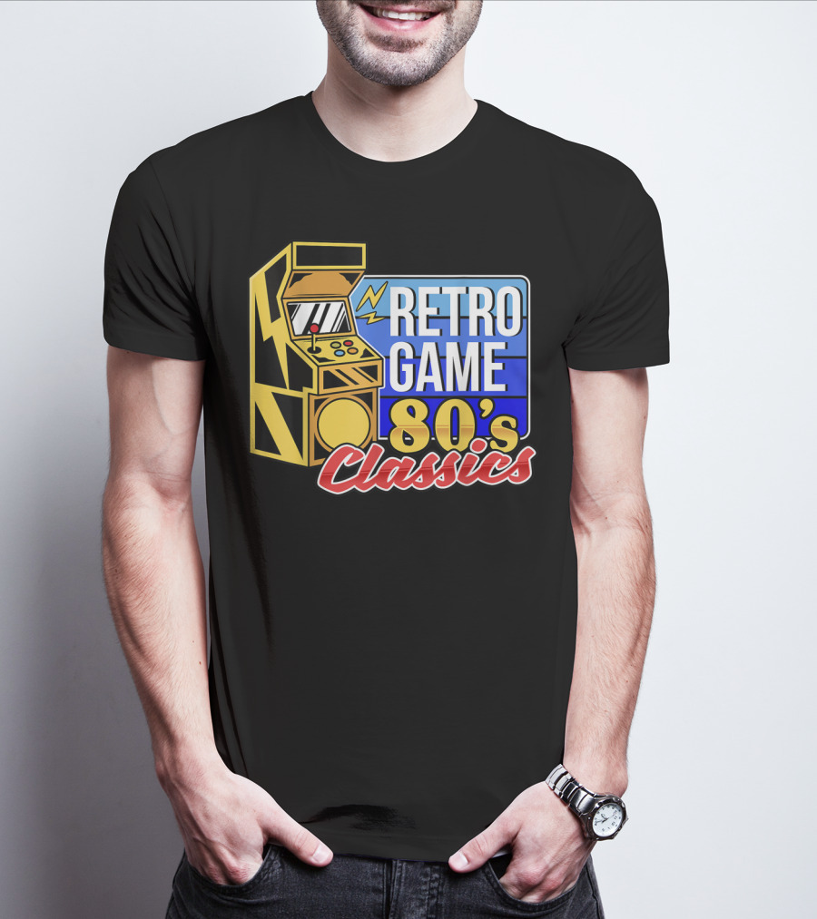 Retro Game 80's Classics Arcade Machine T-Shirt