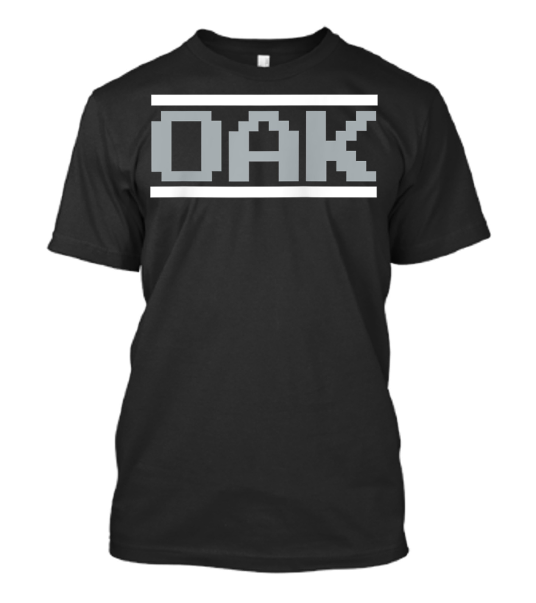 Oakland Football Classic Video Game Font OAK T-Shirt