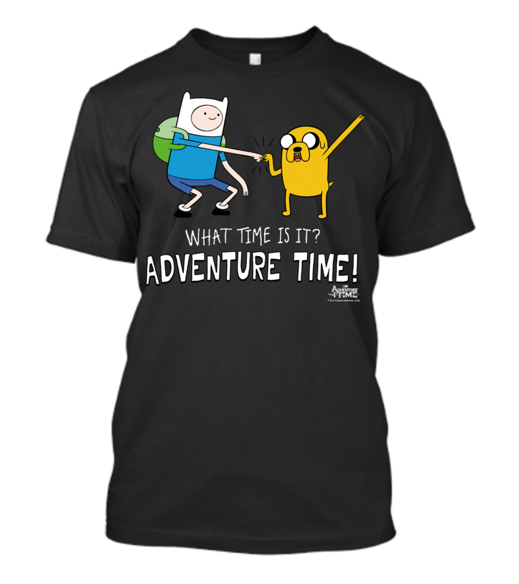 Adventure Time Finn And Jake What Time Is It Fist Bump T-Shirt