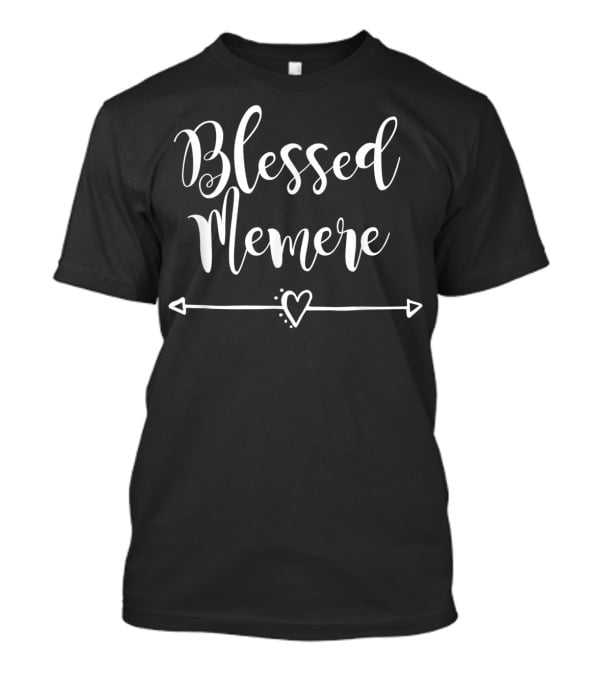 Blessed Memere Heart Arrow T-Shirt