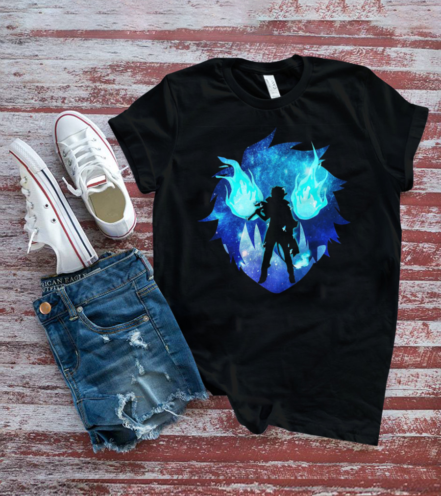 Blue Flames Ao No Anime Exorcist T-Shirt