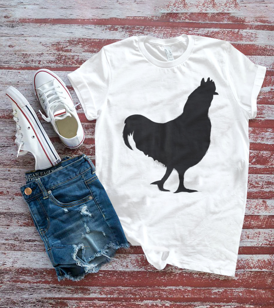 Chicken Poultry Silhouette Icon T-Shirt