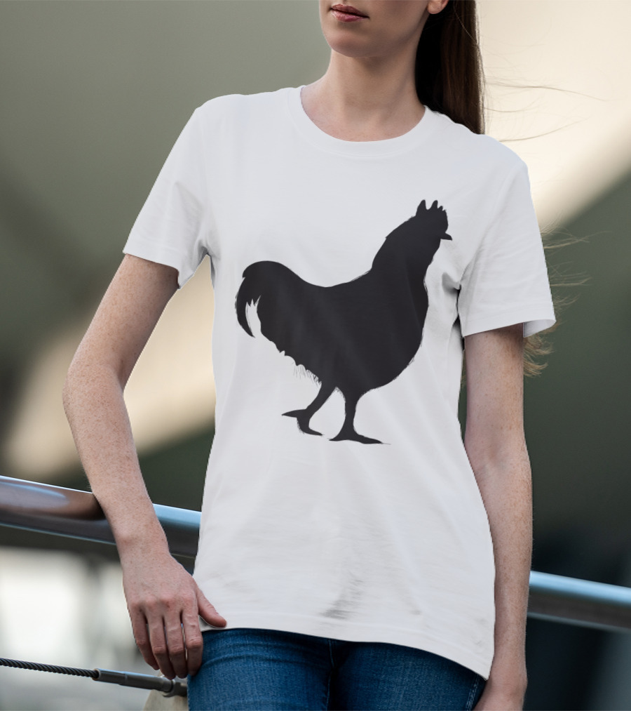 Chicken Poultry Silhouette Icon T-Shirt