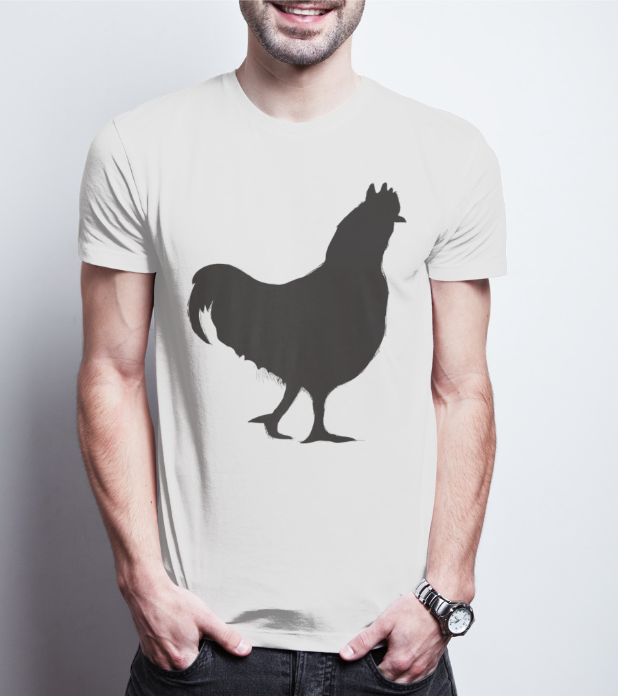 Chicken Poultry Silhouette Icon T-Shirt