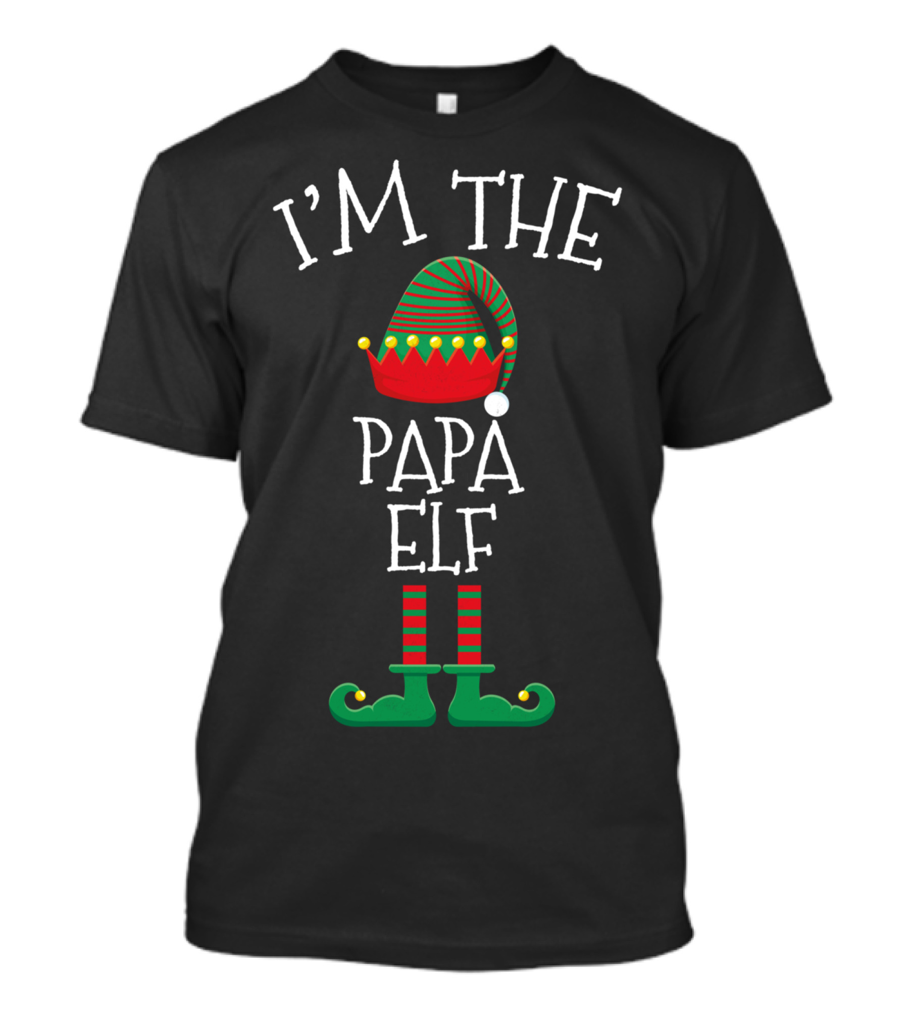 I'm The Papa Elf Christmas Family Group Matching Men T-Shirt