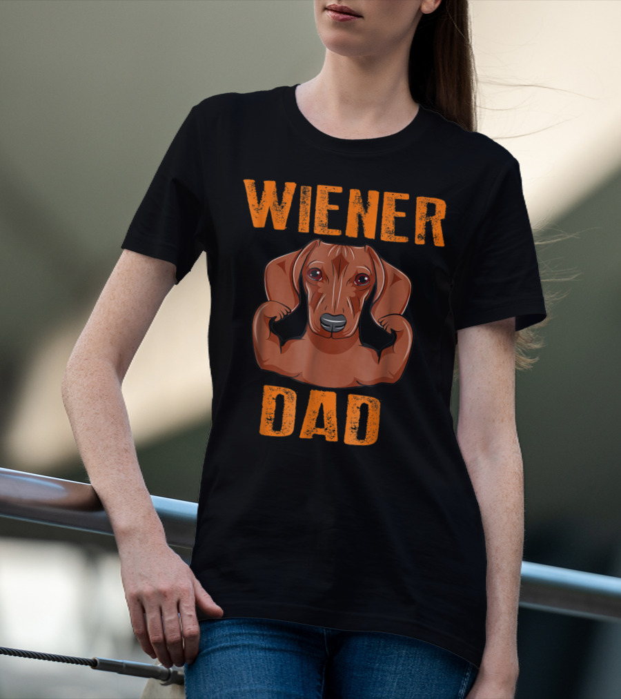Wiener Dad Dachshund Father's Day T-Shirt
