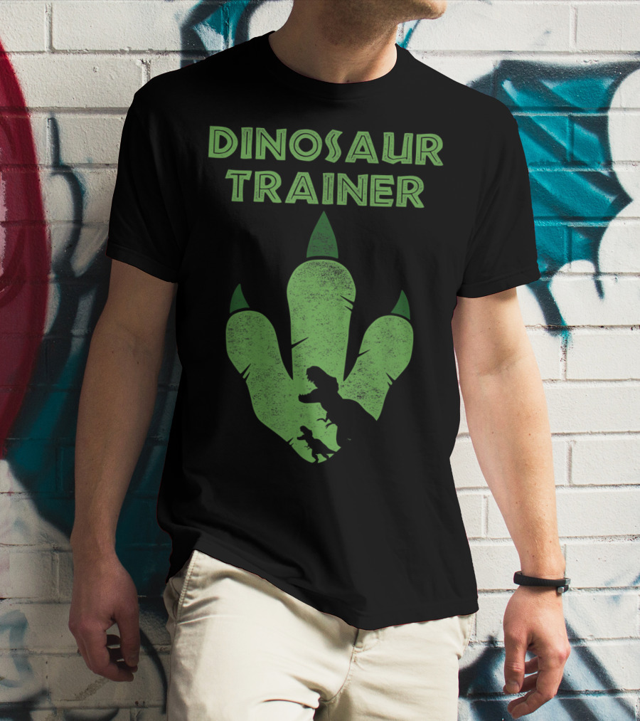 Dinosaur Trainer Big Jurassic Footprint With T-Rex T-Shirt