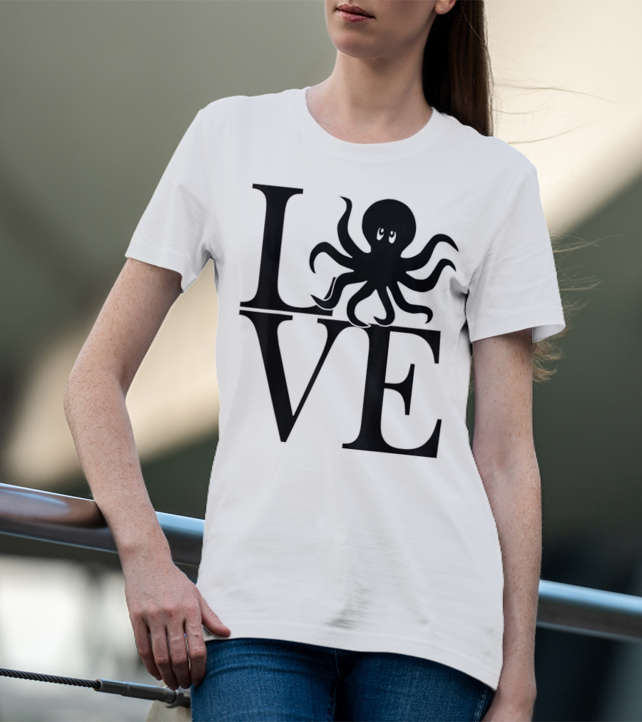 LOVE Octopus Dive Dive Dive T-Shirt