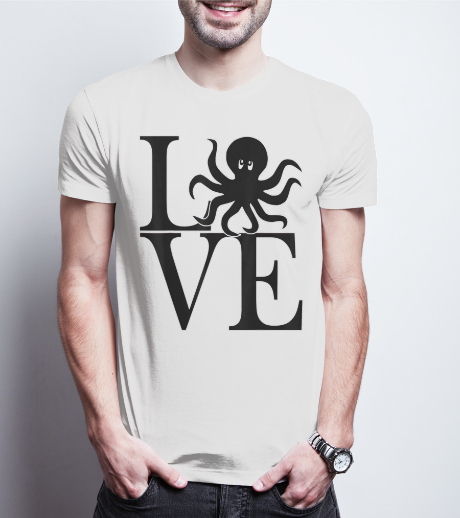 LOVE Octopus Dive Dive Dive T-Shirt