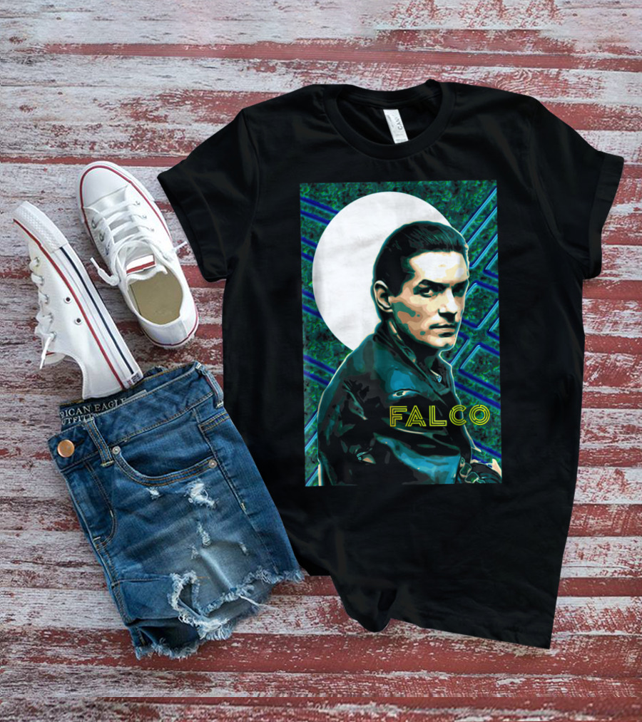 Falco Art Deco Retro Style Portrait T-Shirt