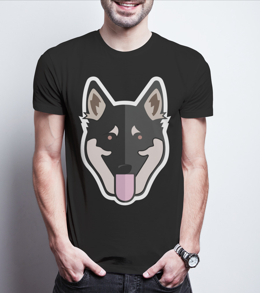 German Shepherd Dog Face T-Shirt