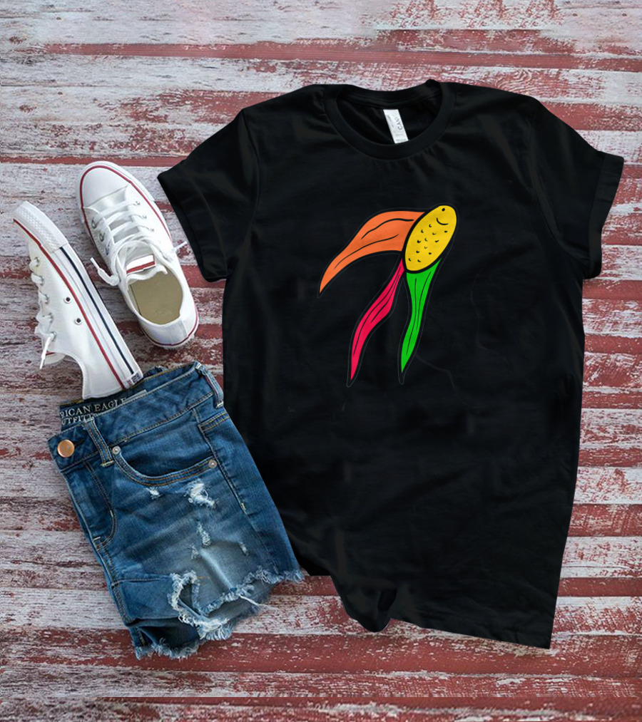Goldfish Corn Fusion In Vibrant Colors T-Shirt