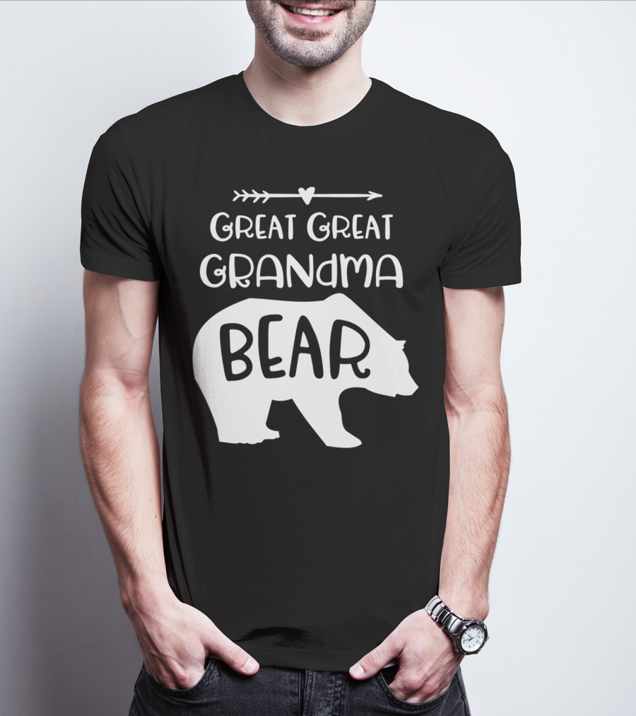 Great Great Grandma Bear Arrow Heart T-Shirt
