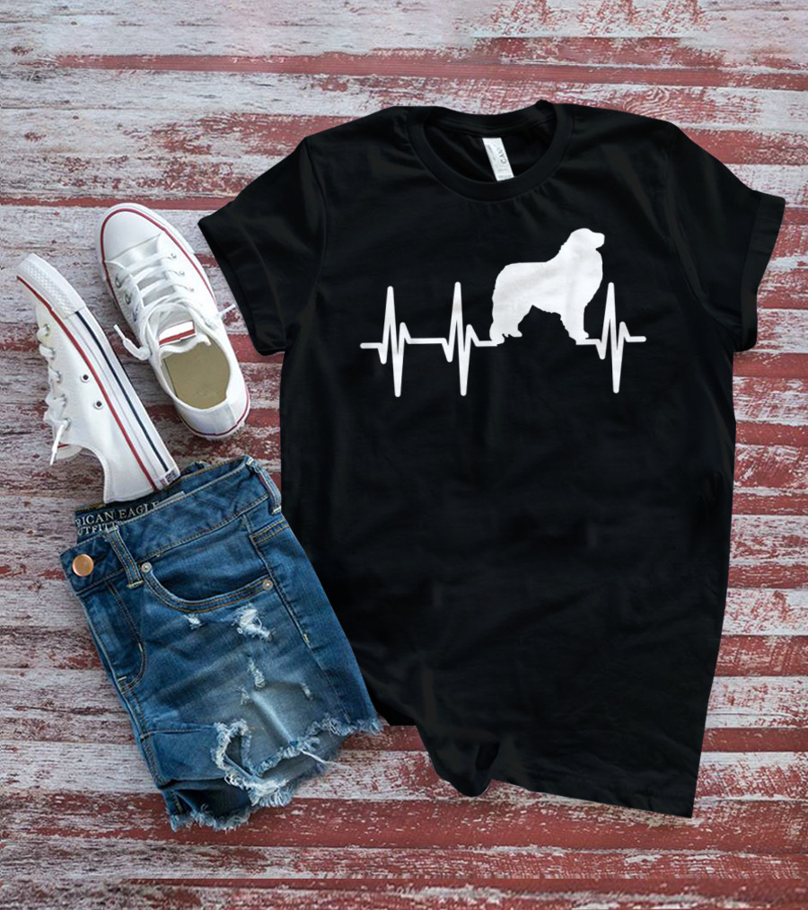 Great Pyrenees Heartbeat Dog Pet EKG Line T-Shirt
