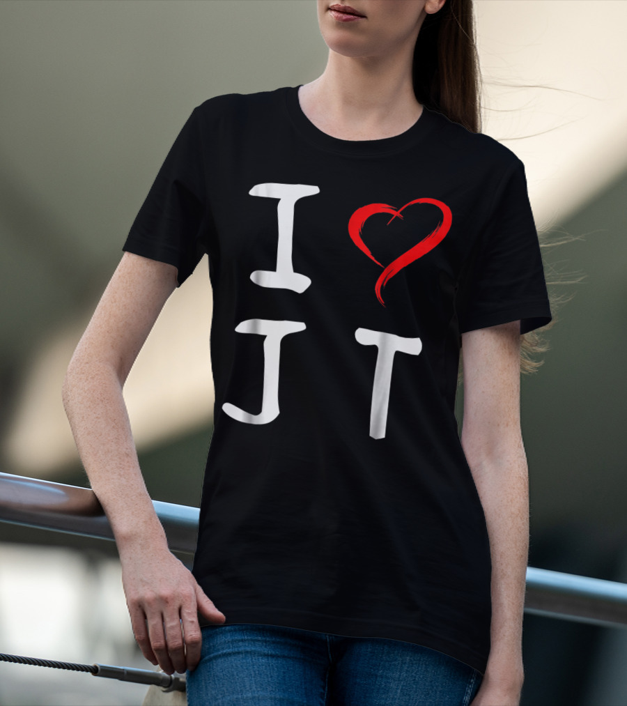 I Love JT Heart Funny JT T-Shirt