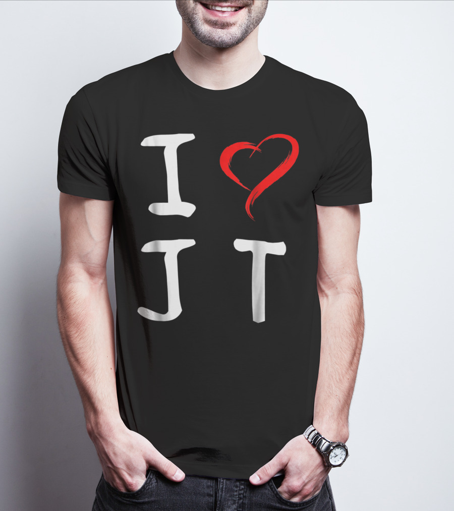 I Love JT Heart Funny JT T-Shirt