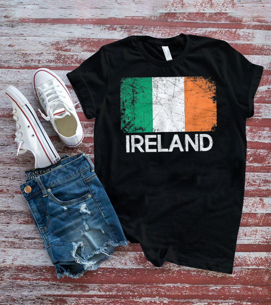 Ireland Flag Vintage T-Shirt