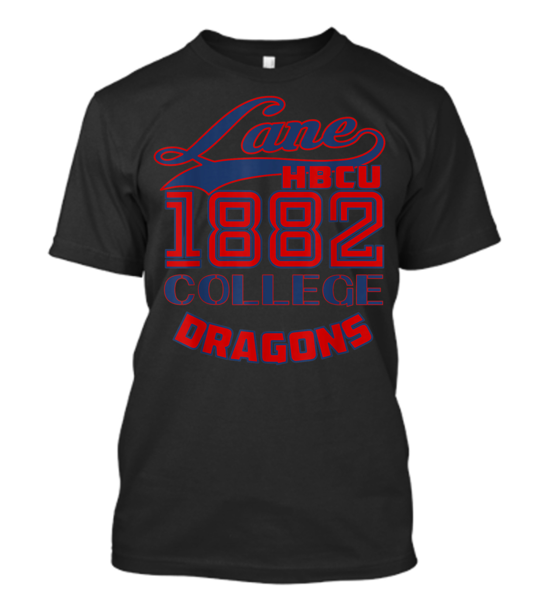 Lane HBCU 1882 College Dragons T-Shirt