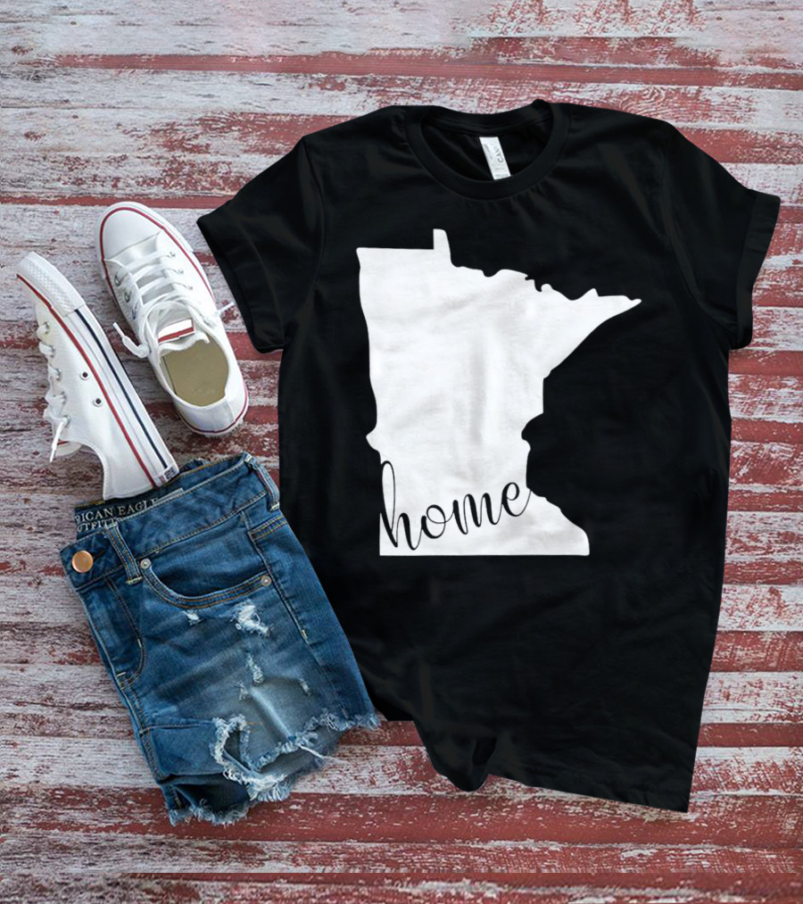 Minnesota Home State Map T-Shirt