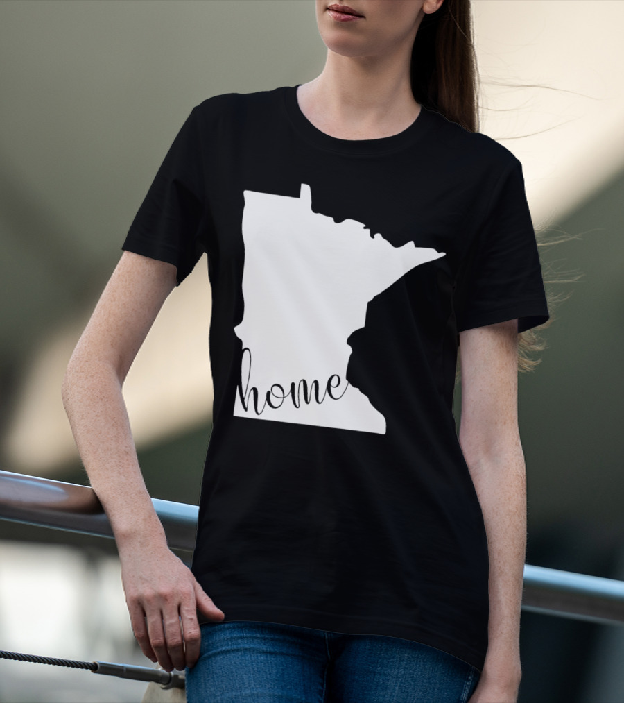 Minnesota Home State Map T-Shirt