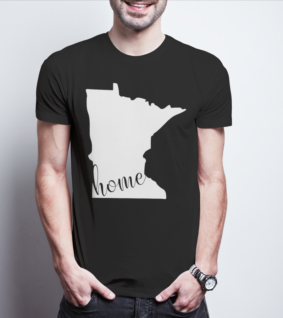 Minnesota Home State Map T-Shirt