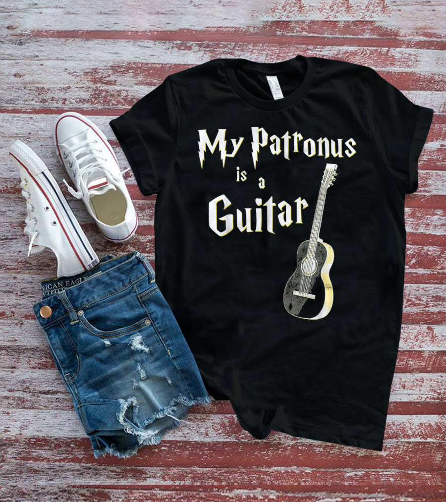 My Patronus Is A Guitar Harry Fan T-Shirt