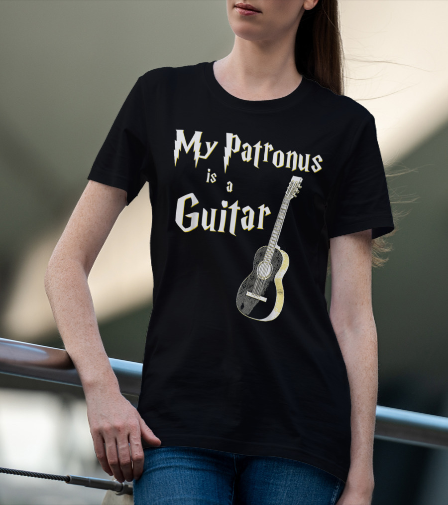 My Patronus Is A Guitar Harry Fan T-Shirt