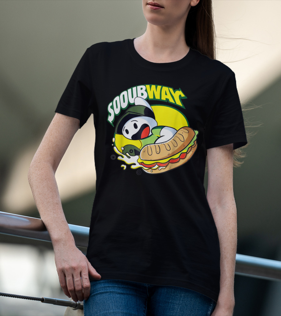 SOOUBWAY Funny Odd Ghost Sandwich Burst T-Shirt