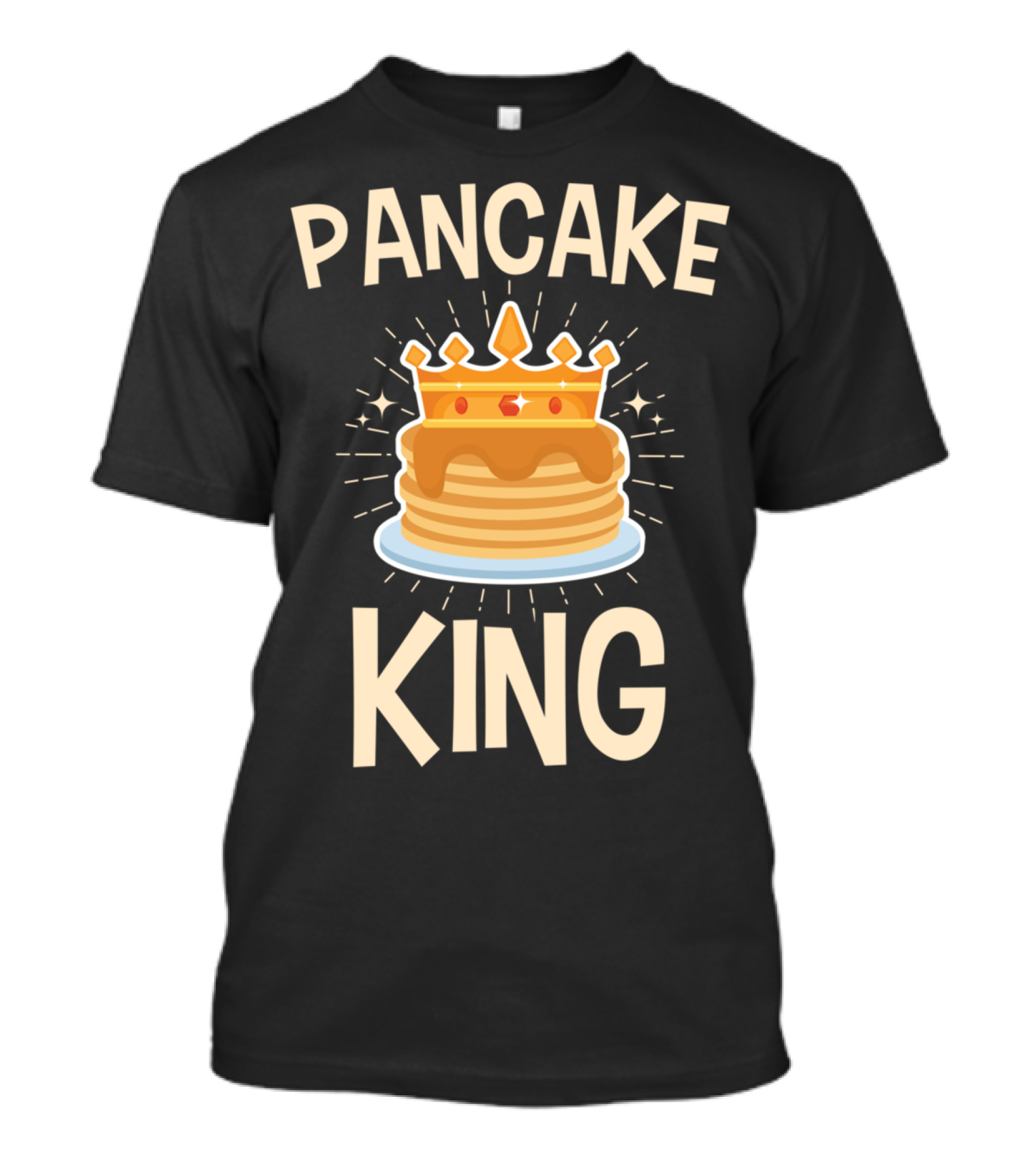 Pancake King Breakfast Stack Crown T-Shirt