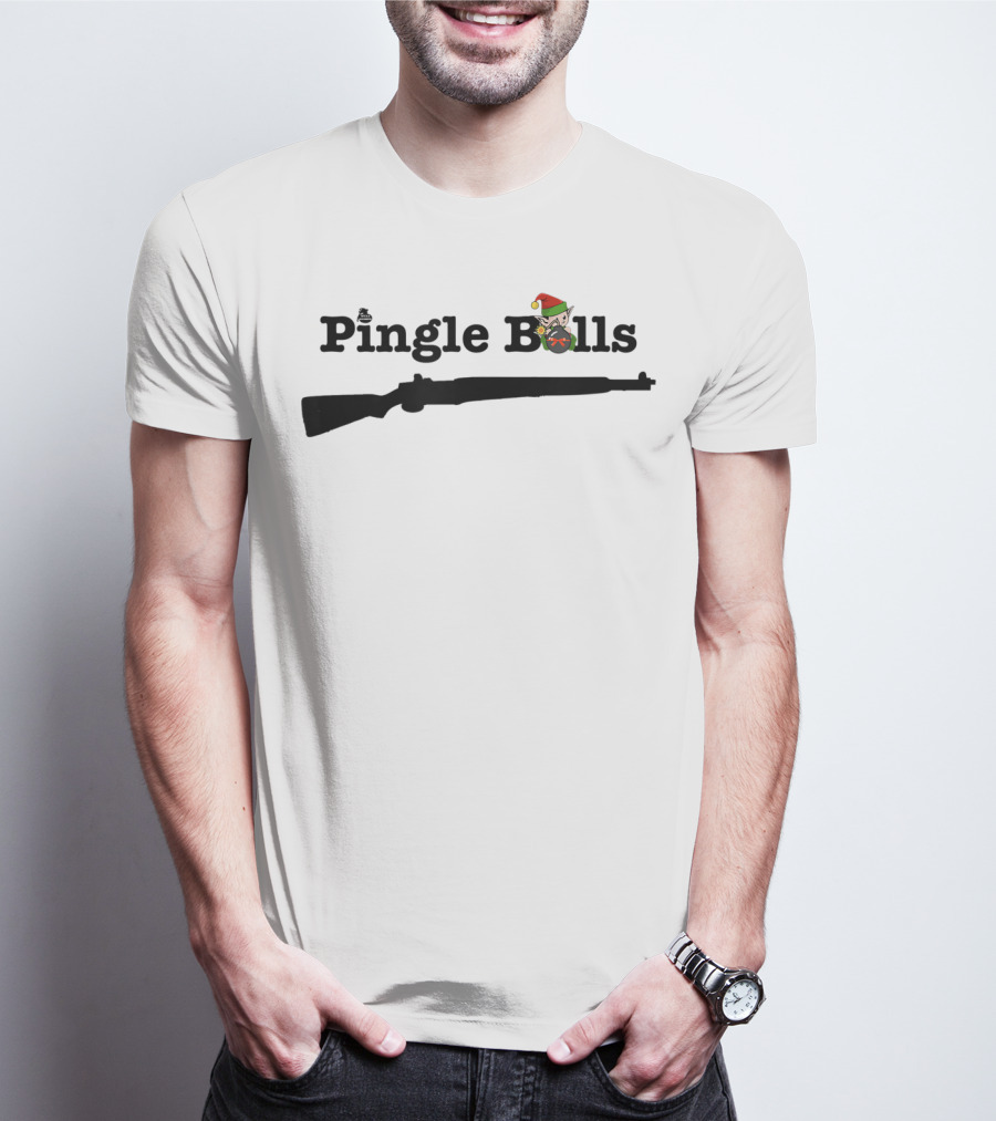 Pingle Bells M1 Garand Christmas Elf T-Shirt