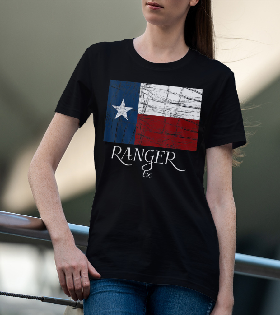 Ranger TX Texas Flag State City T-Shirt