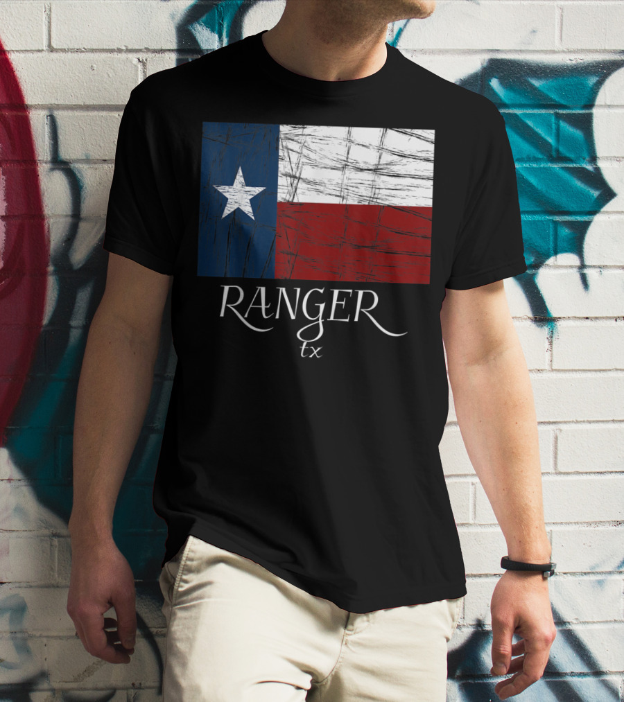 Ranger TX Texas Flag State City T-Shirt