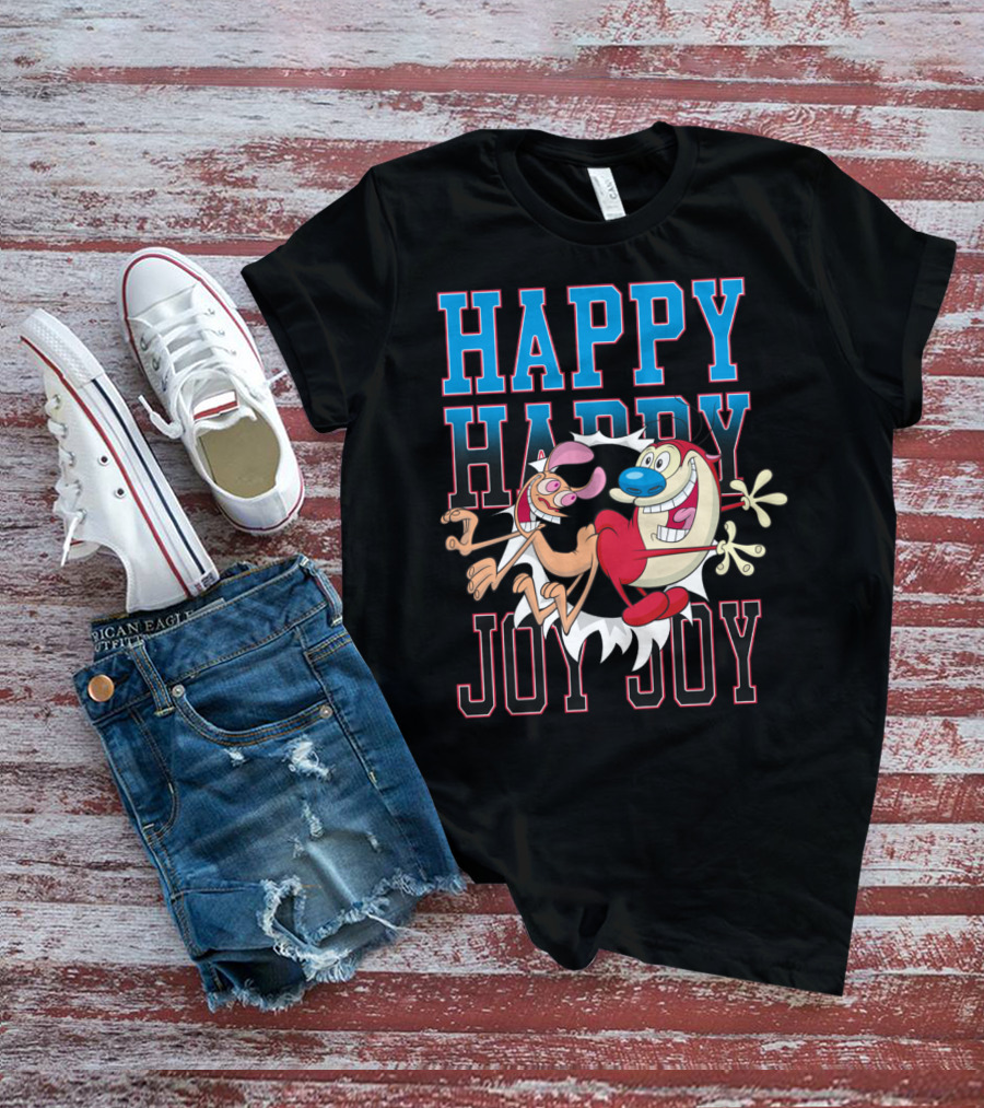 Ren And Stimpy Happy Happy Joy Joy T-Shirt