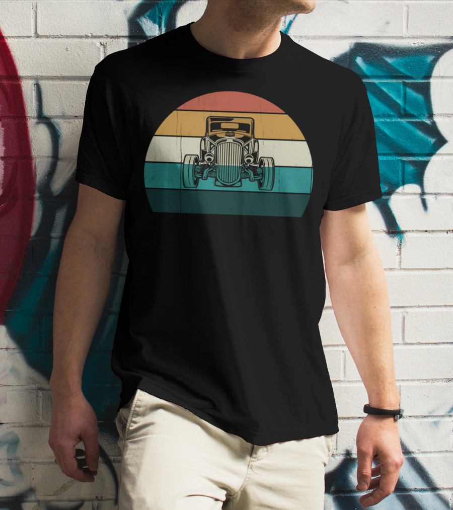 Vintage Retro Hotrod Car Classic Muscle Auto T-Shirt