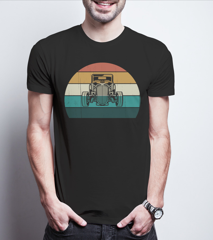 Vintage Retro Hotrod Car Classic Muscle Auto T-Shirt