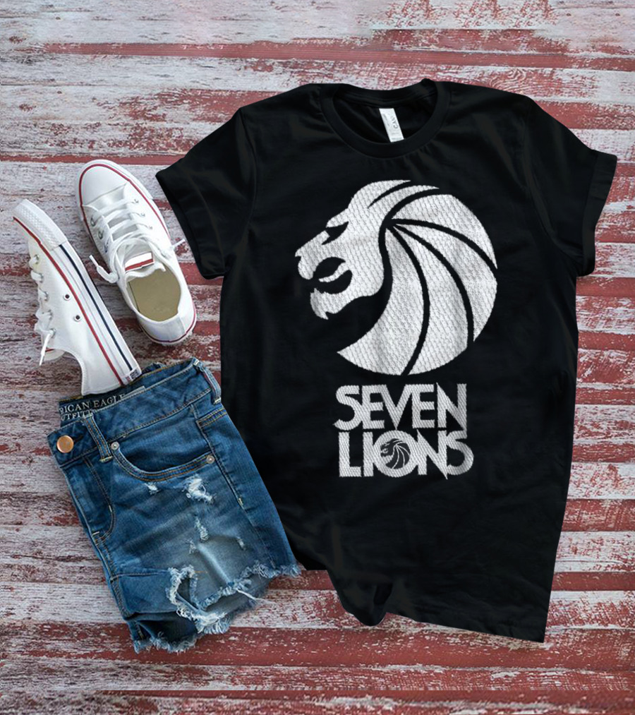 Seven Lions Iconic Logo Lion Head T-Shirt