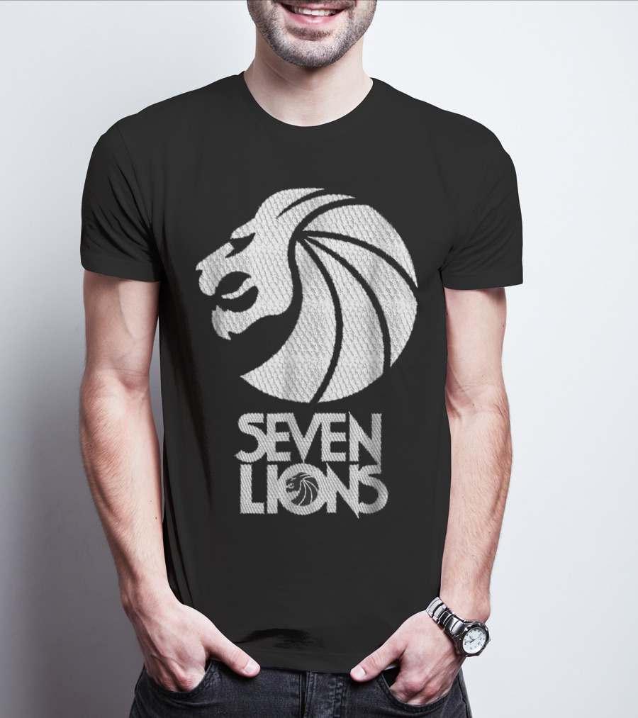 Seven Lions Iconic Logo Lion Head T-Shirt