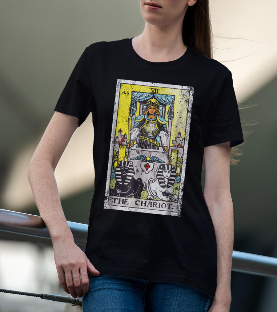 VII The Chariot Tarot Card T-Shirt