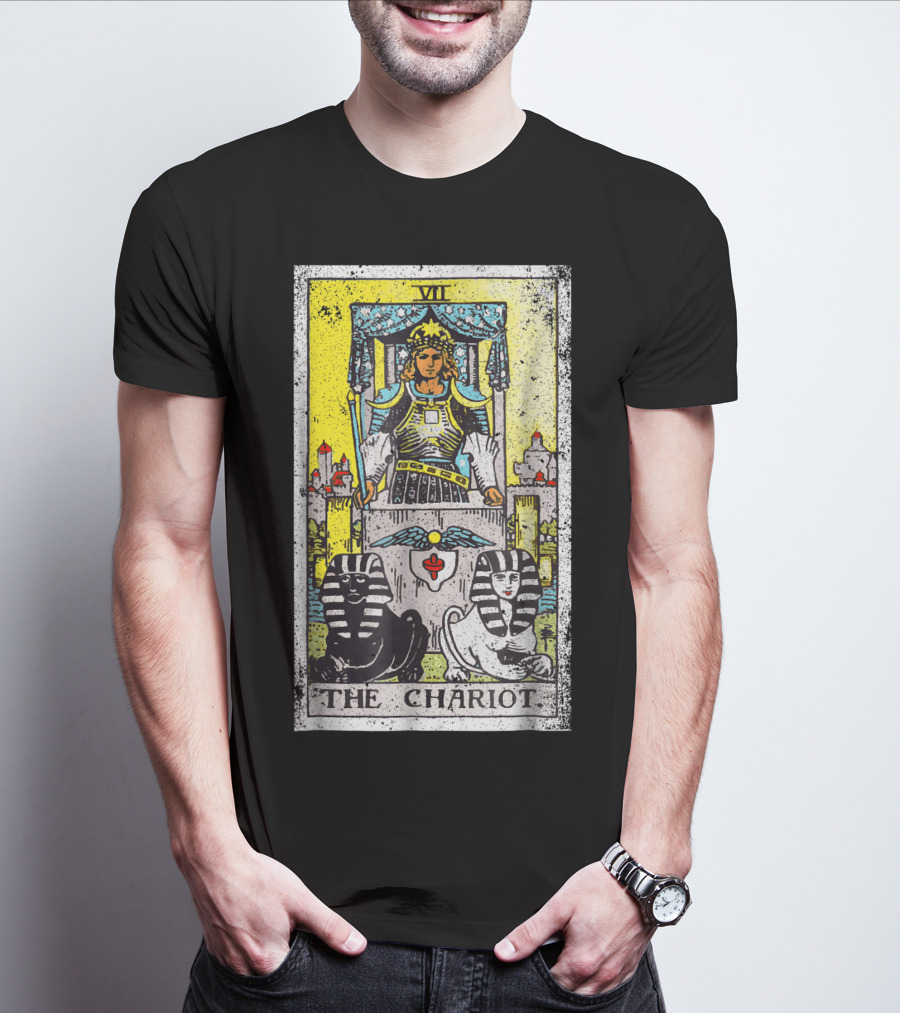 VII The Chariot Tarot Card T-Shirt