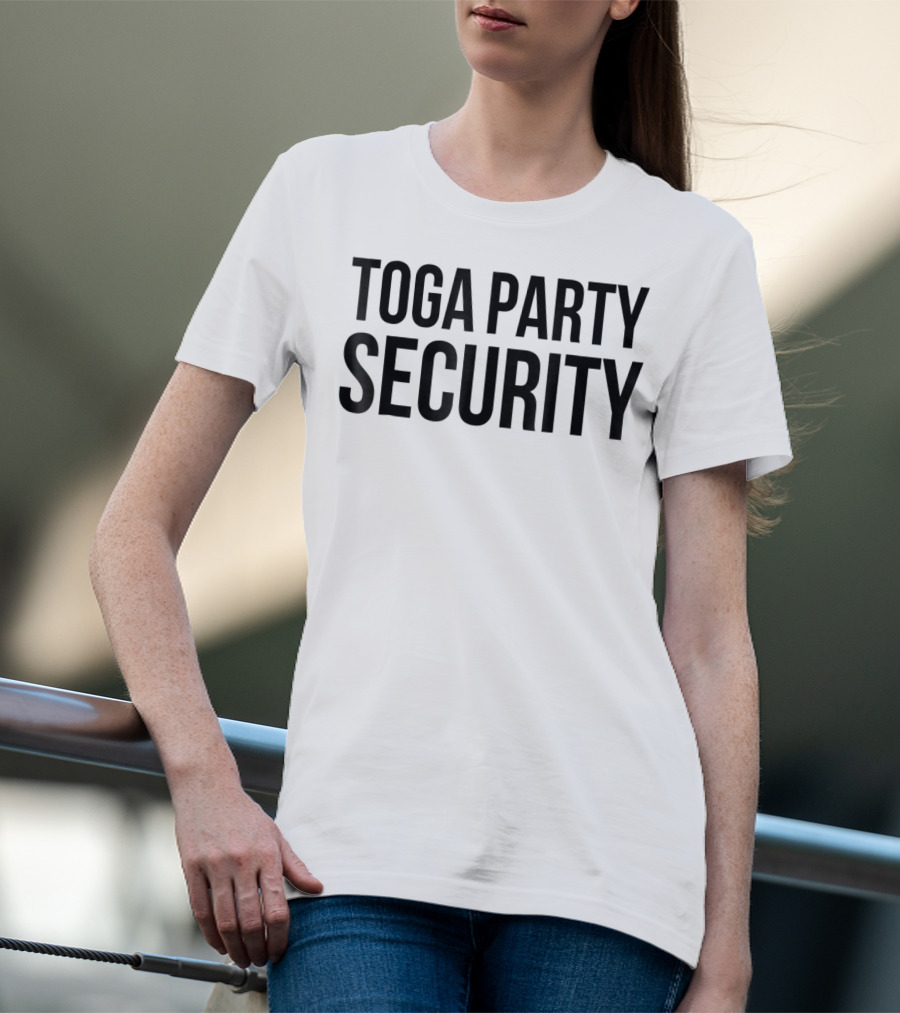 Toga Party Security College Halloween Party T-Shirt