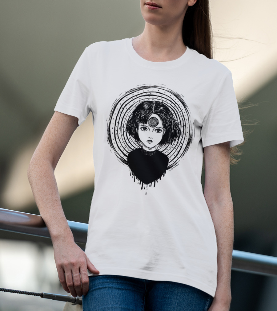 Uzumaki Junji Ito Horror Manga Spiral Hypnosis Anime T-Shirt