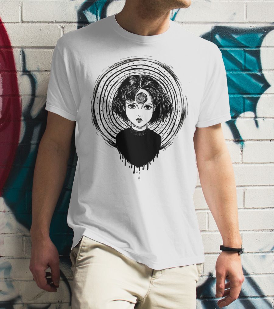 Uzumaki Junji Ito Horror Manga Spiral Hypnosis Anime T-Shirt