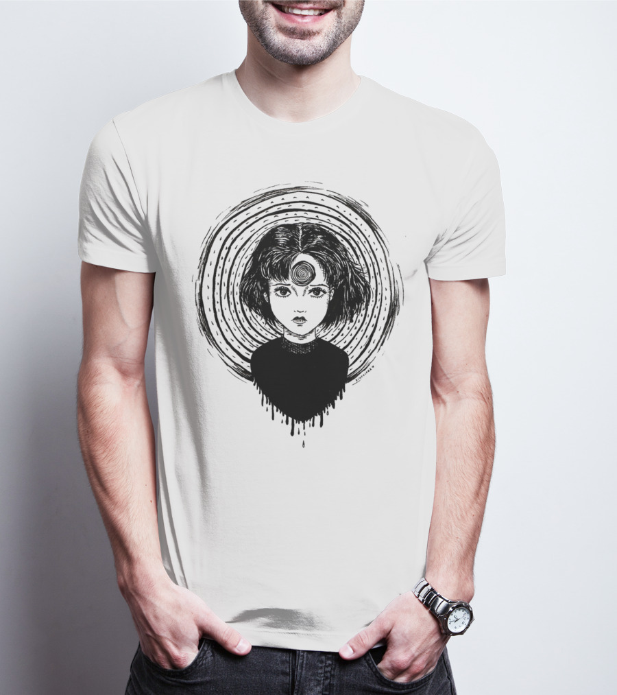 Uzumaki Junji Ito Horror Manga Spiral Hypnosis Anime T-Shirt