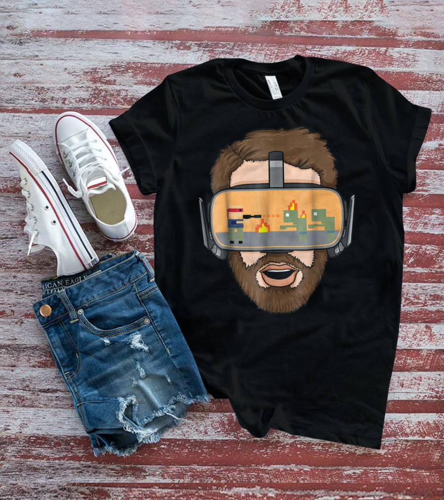Virtual Reality Pixelated Adventure Inside Headset T-Shirt