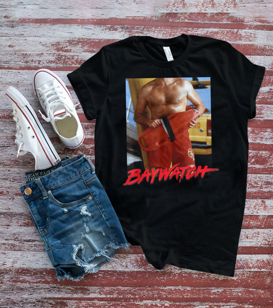 Baywatch I'm Mitch Lifeguard Image T-Shirt